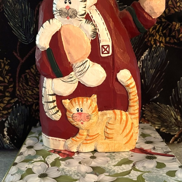 Vintage Eddie Walker Old World Santa 'Cats and Candle' - Picture 6 of 9